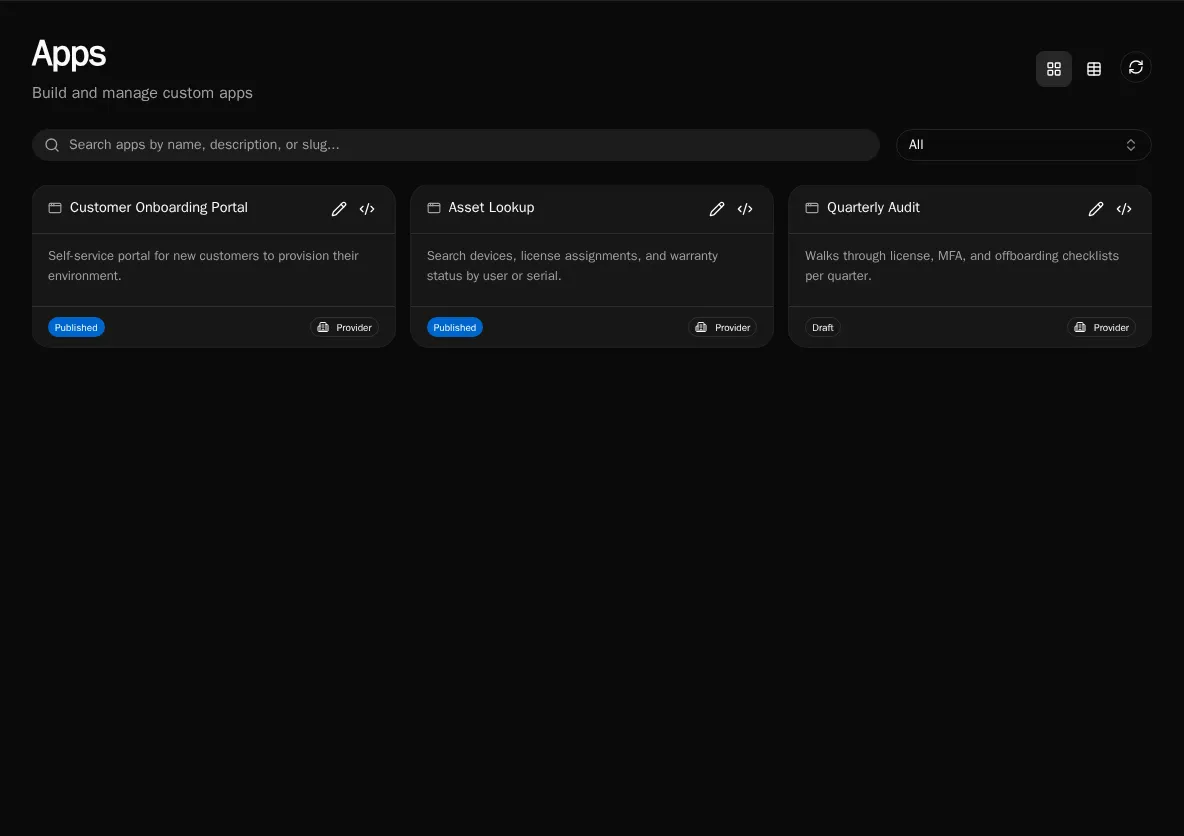 A Bifrost-built web app