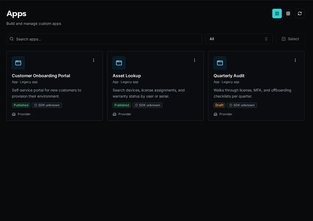 A Bifrost-built web app