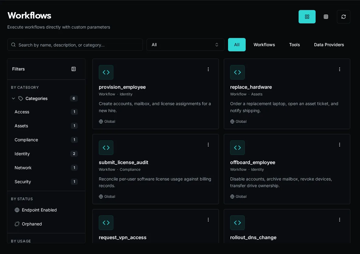 Bifrost workflow editor